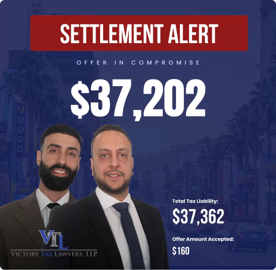 IRS Tax settlement Utah alert - $37,202